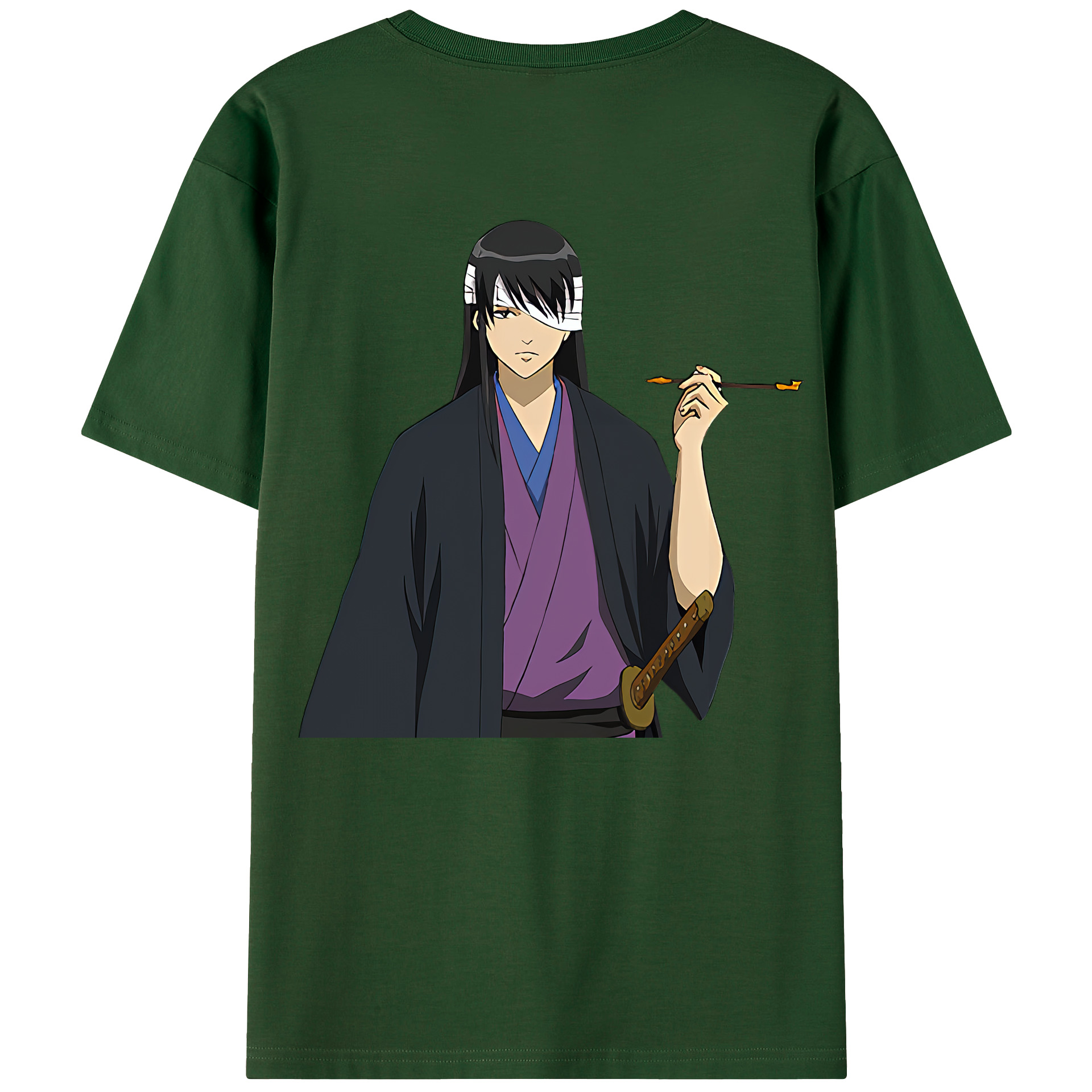 （画像用） ぎんたま 坂田銀時（さかたぎんとき） 神楽 志村新八（しむら しんぱち） GINTAMA Sakata Gintoki Kagura Shimura Shinpachi 綿100％半袖Tシャツ（背面プリント）